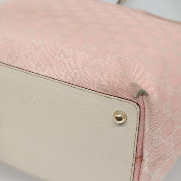 GUCCI GG Canvas Tote Bag Gold Pink - Picture 12 of 16
